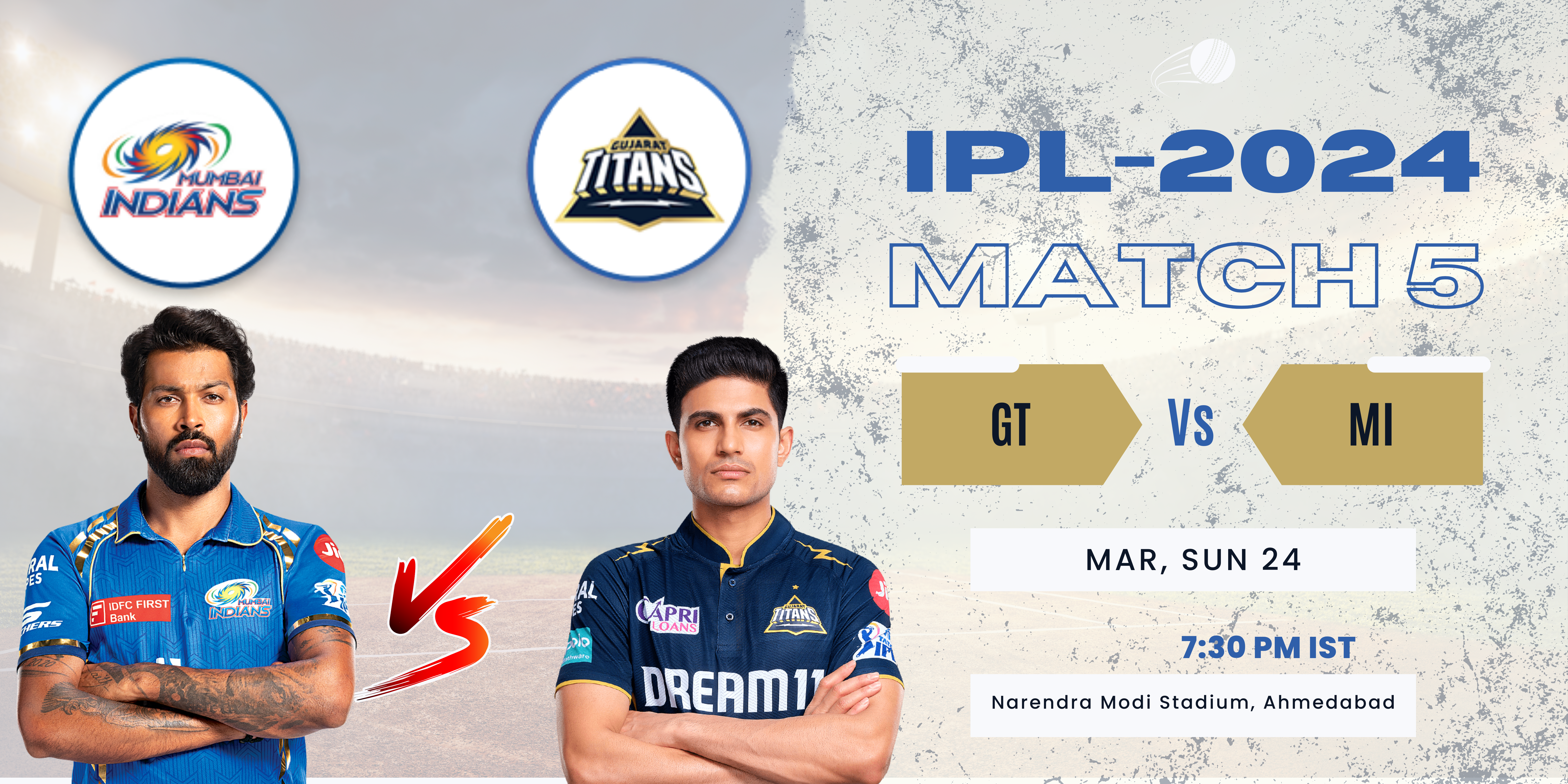 IPL-2024 MATCH-5 GT vs M